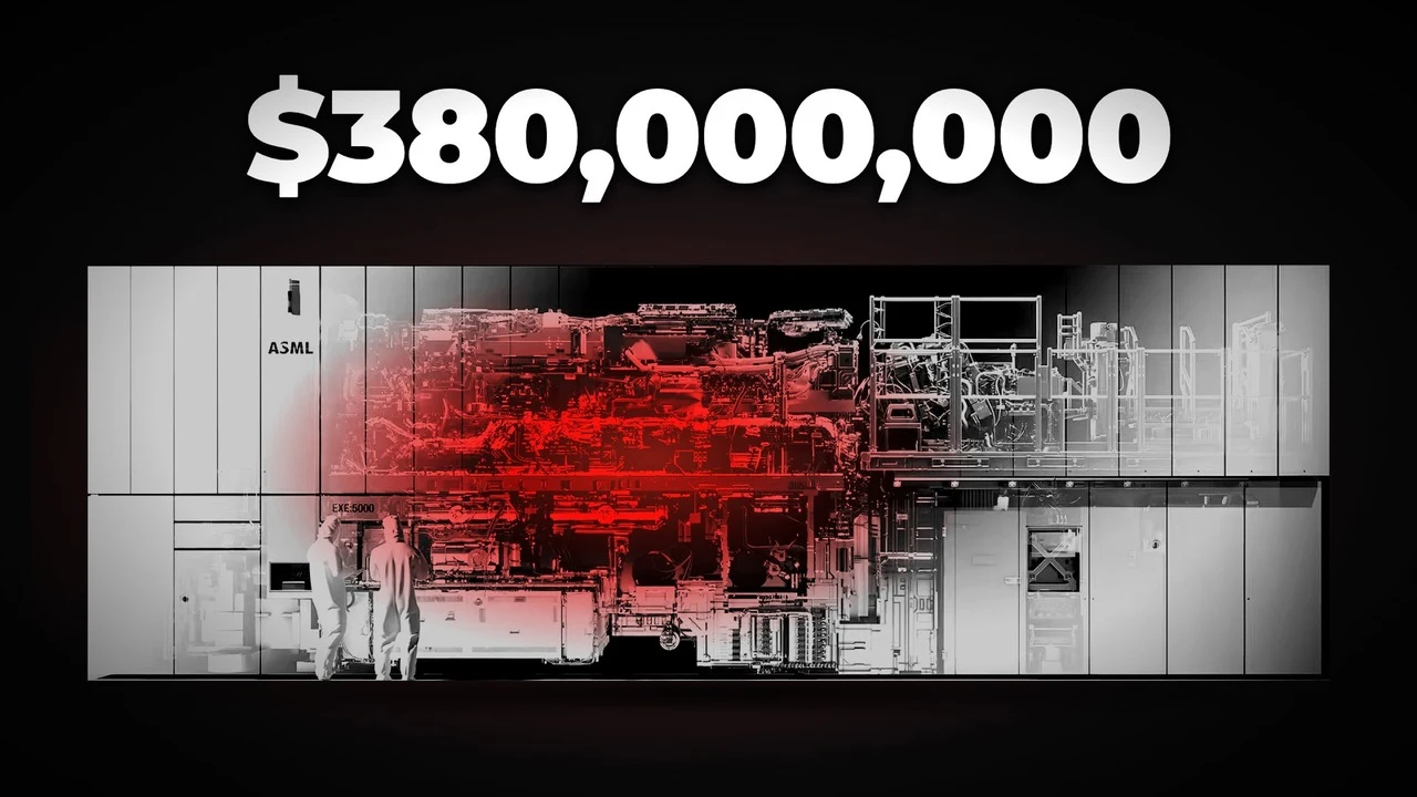 ASML lithography machine on the episode’s dark, red-lit cover