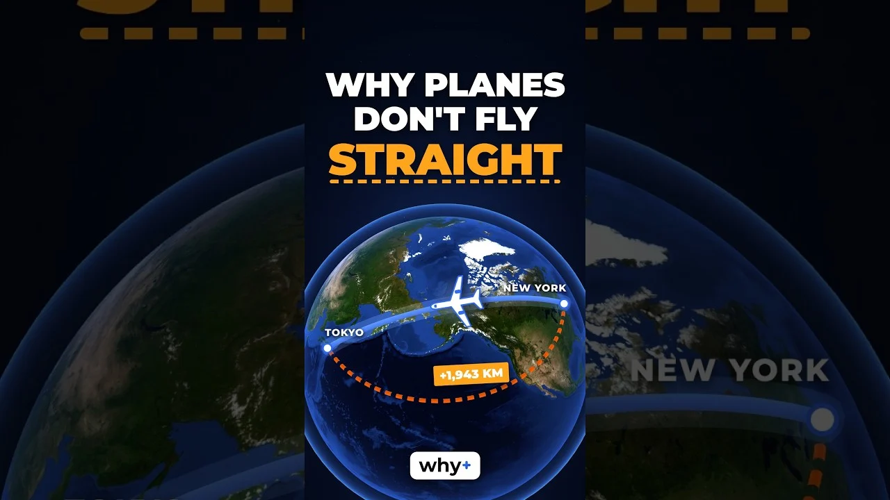 Published Why+ episode thumbnail about curved flight paths